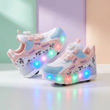 Rocky Kız Erkek Çocuk Patenli Işıklı Ayakkabı | Tekerlekli Spor Ayakkabı | LED Işıklı Çocuk Pateni