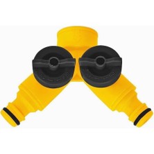 Hepta Collection 2 Çıkışlı Musluk Bağlantı Adaptörü, Dış Mekan Koşullarına Dayanıklı, Aynı Anda Iki Hortumu Bağlama,