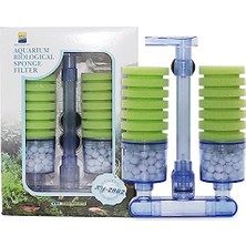 Hepta Collection XY-2882 Çift Süngerli Biyolojik Pipo Filtre