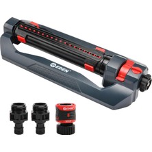 Delixa Büyük Avlu ve Çim Için 3 Yollu Turbo Salınımlı Yağmurlama W/hızlı Bağlantı Başlangıç Seti - 4.000 Me