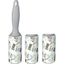 Delixa Titiz, Kedi Köpek Saç Kıl Tüy Toplayıcı Rulo, 1 Rulo 2 Yedek Her Biri 60 Yaprak