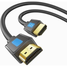 Delixa Polham Jasoz Altın Kaplama Hd Series 120hz 8k HDMI To HDMI 2.1V HDMI Kablosu Görüntü Aktarım Kablosu