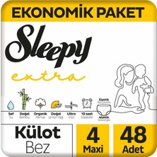 Hype Store Extra Günlük Aktivite Ekonomik Paket Külot Bez 4 Numara Maxi 48 Adet