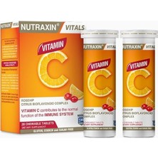 Delixa Vitals Vitamin C 28 Çiğnenebilir Tablet Takviye Edici Gıda