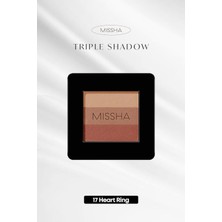 Hype Store Yumuşak Dokulu, Dökülme Yapmayan 3 Renkli Göz Farı Triple Shadow No.17 (Heart Ring)