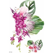 Delixa Deve Tabanı, Çiçekler Geçici Dövme,geçici Tattoo,vücut Dövme,kol Bilek Dövme,boyun Dövme,sırt Dövme