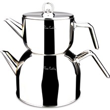 Pierre Cardin Apollo Çaydanlık 3 Parça Metal Paslanmaz Çelik Malzeme ile Parlak ve Dayanıklı