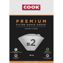 Delixa Premium Filtre Kahve Kağıdı - Ebat 2, 80 Adet