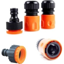Delixa Medalyan 1/2" Hortum Musluk Bağlantı Adaptörü (2 Adet) + 1/2-3/4" Musluk Adaptörü