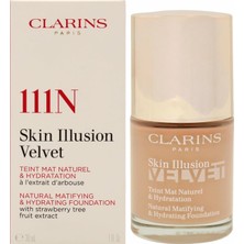 Delixa Clarins Skin Illusion Velvet 111N 30 ml Matlaştırıcı Fondöten