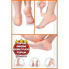 Özgürce Esnek Topuk Gömleği Çorabı Çiftli Koruyucu Tabanlık Seti