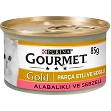 Hepta Collection Gourmet Gold Parça Etli Alabalıklı Yaş Kedi Maması, (1 x 85 G)