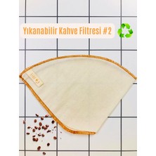 Delixa Yofu Yoga And Food (2 Adet) Yıkanabilir, Kumaş, Organik Kahve Filtresi (No:2) AĞARTILMAMIŞ%100 Ham P