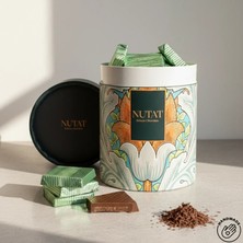 Nutat 300 gr Sütlü Madlen Çikolata - Kapaklı Yeşil Tasarım Silindir Kutulu 🍫📦