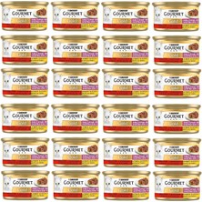 Hepta Collection Gourmet Gold Lezzet Sığır Etli & Tavuklu Yaş Kedi Maması (24 x 85 Gr)