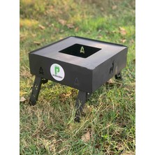 Hepta Collection Katlanır Ayaklı Ateş Çukuru & Şömine Kare