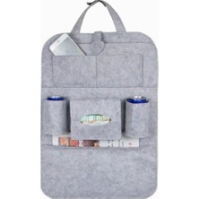 Delixa Oto Koltuk Arkası Organizer Keçe Kılıf ile Araba İçi Eşya Düzenleyici Taşıma Kapasitesi Yüksek