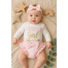 İsmiyle Al Daddy's Girl Bandanalı Kız Bebek Takımı