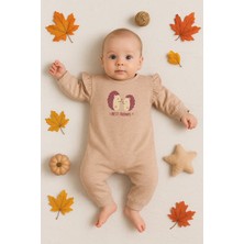 İsmiyle Al Kirpi Nakışlı % 100 Pamuk Kız Bebek Tulum