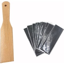 Hale 10 Adet Yedekli Spatula Topuk Törpü Ahşap Saplı Kullanım İçin Pratik Çözüm