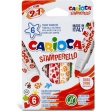 Delixa Carioca Stamperello Yıkanabilir Keçeli Boya Kalemi 6'lı