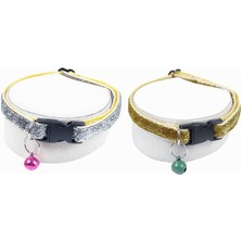 Delixa X-Perk Zilli Kedi Köpek Tasması Boyun Tasma Ayarlı 2'li Set