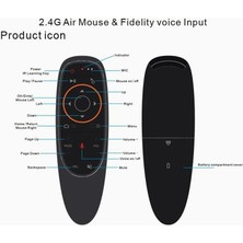 Delixa Android Tv Box Kumandası 2.4g Kablosuz Air Mouse 6 Eksenli Jiroskop Akıllı Pc Android Dizüstü Projek