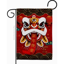 Delixa Breeze Decor Happy Dance Yeni Yıl Ay Iyi Şanslar Müreffeh Mevsimsel Varış Kutsama Ev Dekorasyon Afiş