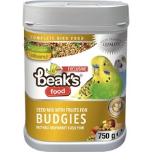 Hepta Collection Beak's Kuş Yemi, Meyveli Muhabbet Yemi, 750 gr