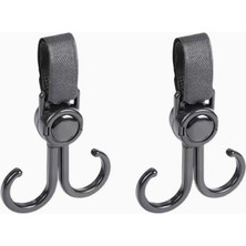 Delixa Buffer 2'li Bebek Arabası Motor Bisiklet Eşya Taşıma Aparatı Plastik Kanca