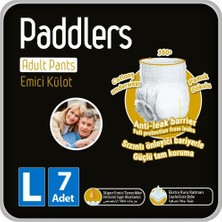 Hepta Collection Paddlers Yetişkin Hasta Emici Külot Bez Large 7 Adet