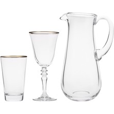 Delixa Jamie Gold Rim 25 Parça Bardak Seti