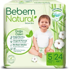 Hepta Collection Bebem Natural 5 Beden Jumbo Bebek Bezi (1 x 24 Adet)