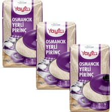 Yayla Osmancık Yerli Pirinç 1 kg X3