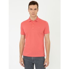 Cacharel Erkek Mercan Polo Yaka Slim Fit Basic Merserize T-shirt 50250172-VR186