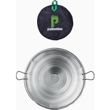 Hepta Collection Paslanmaz Çelikten Sac Tava, Kavurma Sacı, Et Tava, Kamp Tavası