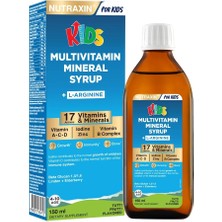 Delixa Kids Multivitamin Şurup 150 ml – 17 Vitamin ve , L-Arjinin, Kara Mürver, Beta Glukan, Çocuklar Için