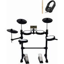 Delixa DDX-110BT Profesyonel Dijital Davul Elektronik Bateri Bluetooth'lu (Kulaklık Hediye)