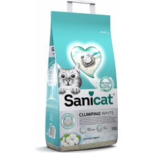 Delixa Clumping White Topaklanan Kedi Kumu (Koton Ferahlığı) 10L