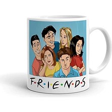 Delixa Iyi Fikirler Friends Illustrasyon Kupa Bardak