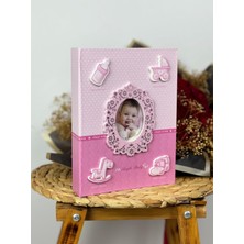Delixa Rabsev 10X15CM 200 Fotoğraf Kapasiteli Lüks Çerçeveli Bebek Fotoğraf Albümü RSPP46200-P