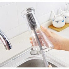 Hepta Collection Silikon Kavanoz Fırçası Uzun Saplı Silikon Bardak, Biberon, Kavanoz Yıkama Fırçası Şişe Yıkama Fırça