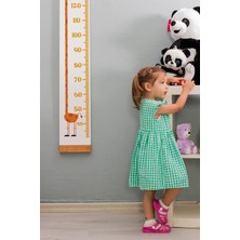 Hepta Collection Zürafa Arkadaşım Boy Ölçme Cetveli - Asılabilir Boy Ölçer - Duvara Monte Bebek Boy Ölçer