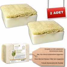 Delixa Doğal Kabak Lifli Keçi Sütü Sabunu 120 gr x 2 Adet Tüm Cilt Tipleri Için Nemlendirici ve Yenileyici