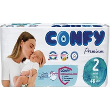 Hype Store Confy Premium Mini Bebek Bezi 2 Numara | 3-6 kg | 40 Adet | Deneme Paketi