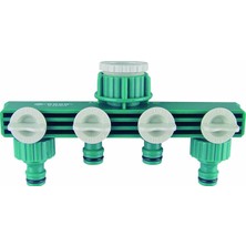 Delixa Expert 55257 Dörtlü (4'lü) Vanalı Su Musluk Dağıtıcı Adaptörü