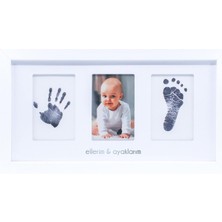 Hepta Collection Fufizu Yenidoğan Bebek El ve Ayak Izi Fotoğraf Çerçevesi Seti - Mürekkepsiz Baskı Kiti ile Birlikte