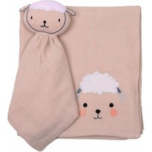 Hepta Collection Miespiga Kuzu Uyku Arkadaşı + Müslin Set