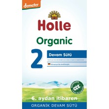 Holle Organik Devam Sütü 2 600 gr 6. Aydan İtibaren 12 Adet
