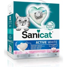 Hepta Collection Active White Çiçeği Topaklanan Kedi Kumu 6l